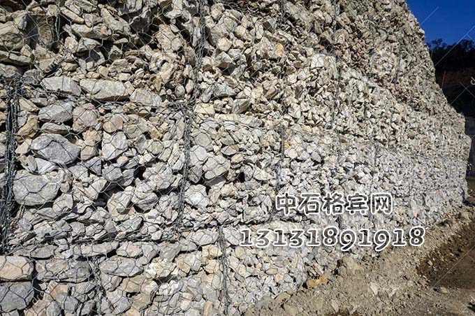 護(hù)岸格賓石籠擋墻